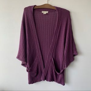 Knitted kimono cardigan